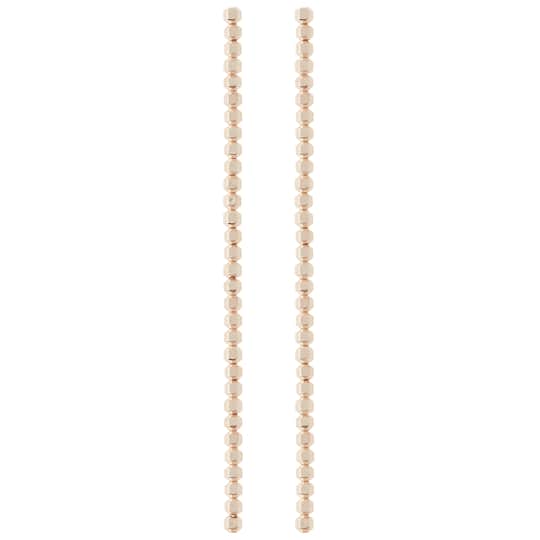 Rose Gold Hematite Bicone Beads, 4mm by Bead Landing™